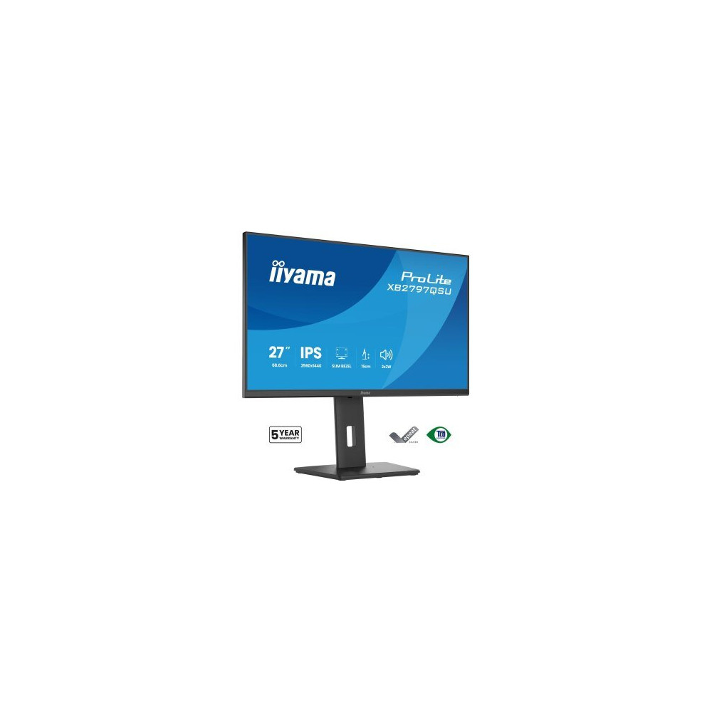 iiyama ProLite XB2797QSU-B1 Monitor PC 68,6 cm (27″) 2560 x 1440 Pixel Quad HD LED Nero