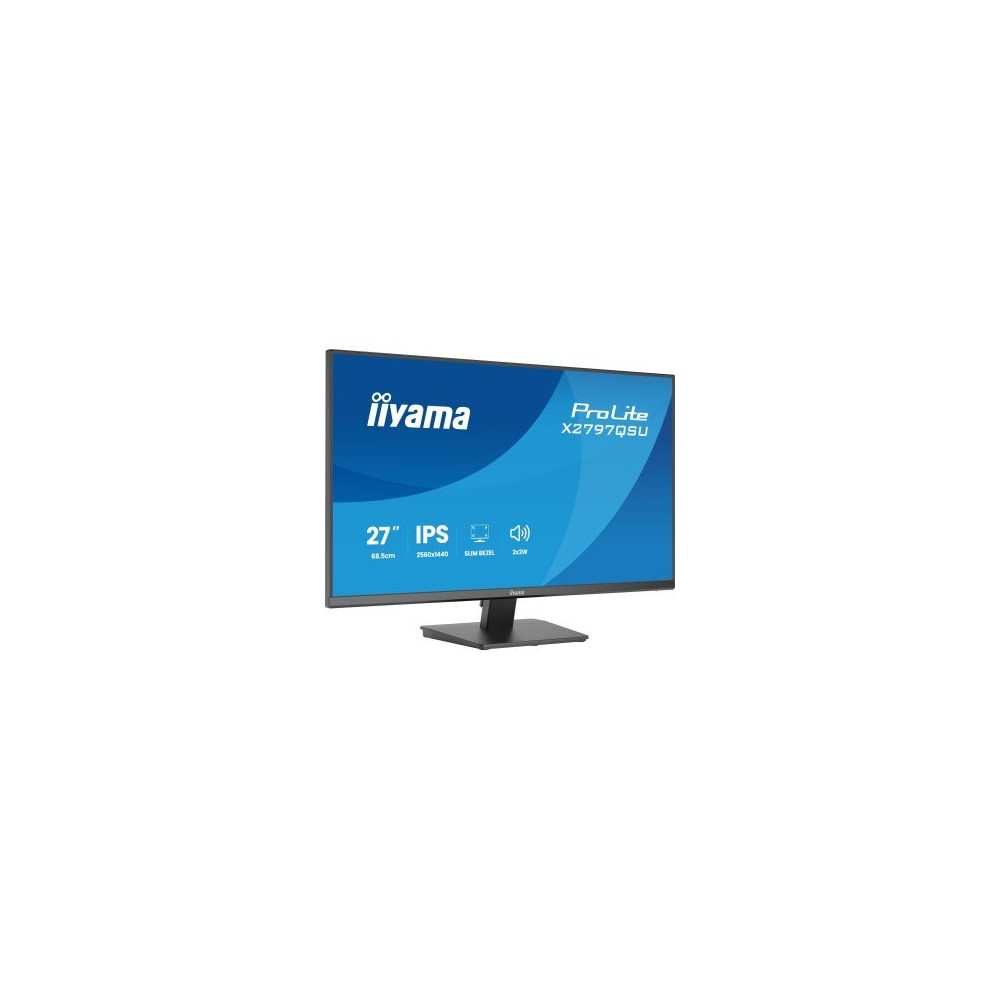 iiyama ProLite X2797QSU-B1 Monitor PC 68,6 cm (27″) 2560 x 1440 Pixel Quad HD LED Nero