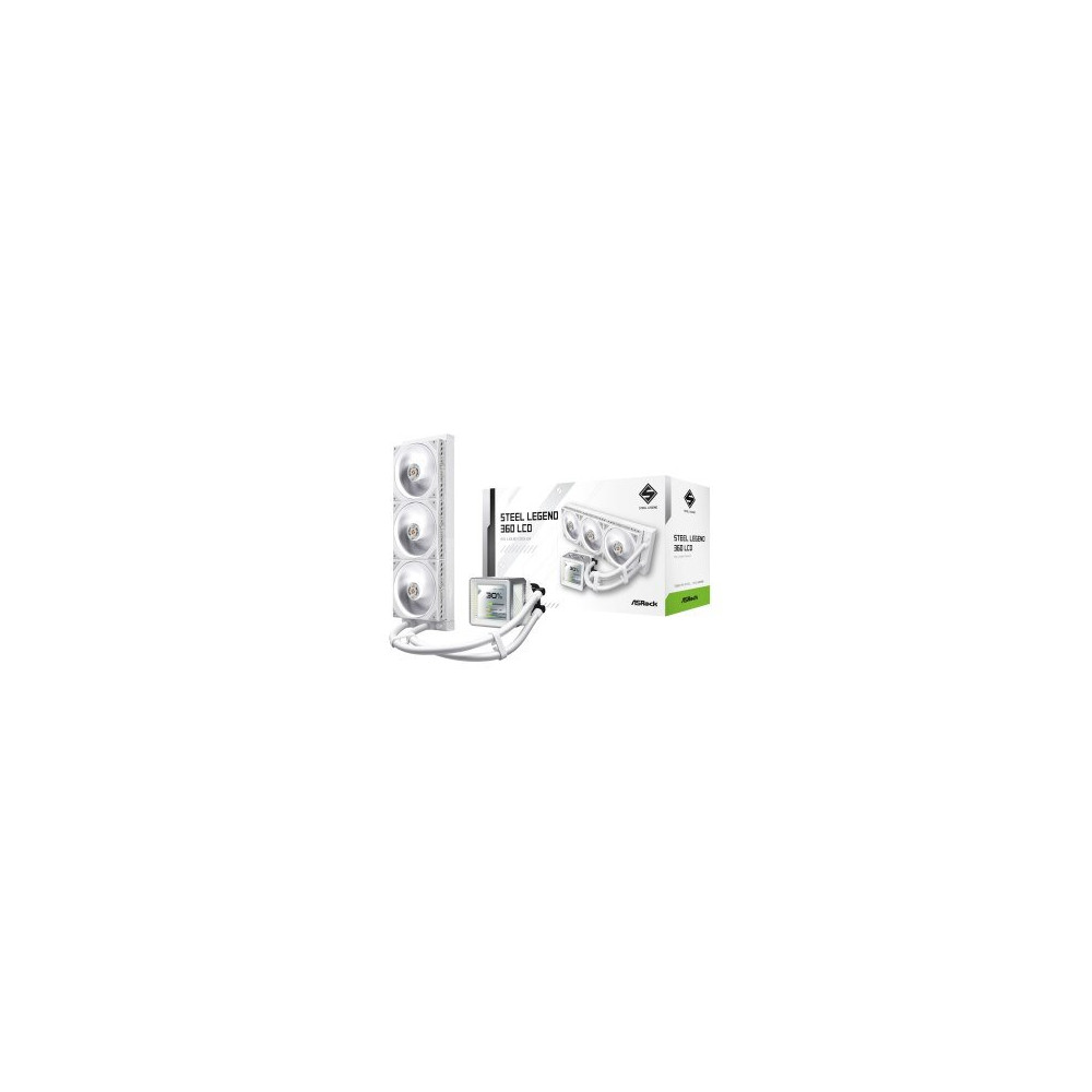ASRock CPC Steel Legend 360 LCD White