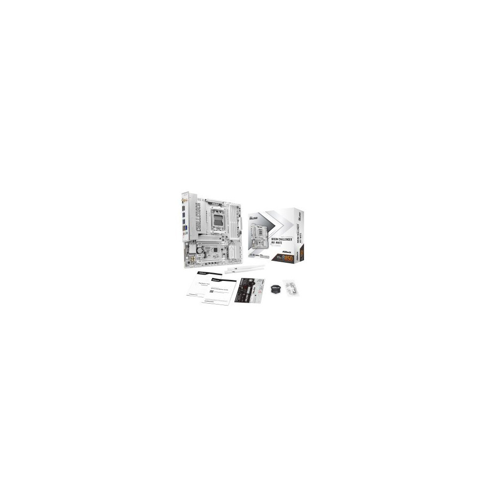 ASRock B850M Challenger WiFi AM5 White 90-MXBU50-A0UAYZ retail - AMD Sockel AM5 (Ryzen Zen4) - ATX
