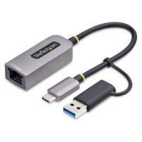 StarTech.com Adattatore Ethernet USB C, Convertitore di Rete/NIC NBASE-T 2.5/1GbE da USB Type-C 3.0 a RJ45 con