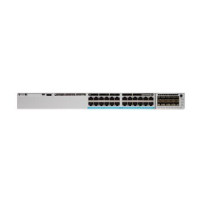 Cisco Catalyst C9300-24P-E gemanaged L2/L3 Gigabit Ethernet (10/100/1000) Energie Über Ethernet (PoE) Unterstützung 1U Grau Netz