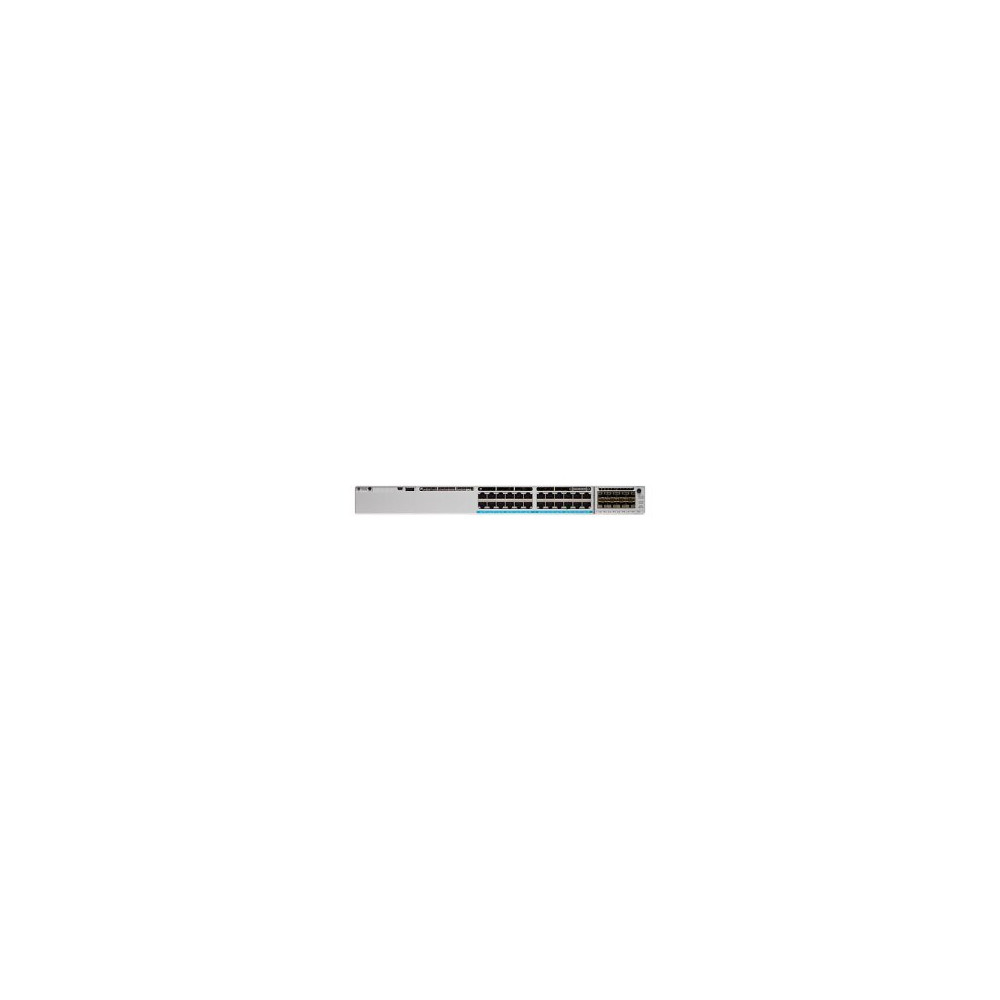Cisco Catalyst C9300-24P-E gemanaged L2/L3 Gigabit Ethernet (10/100/1000) Energie Über Ethernet (PoE) Unterstützung 1U Grau Netz
