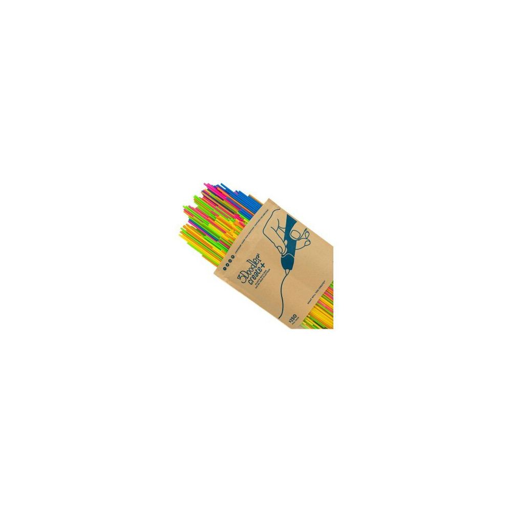 3Doodler Filament Create+ & Pro+ 250 PLA\″Neon Sunset Mix\″ Acido polilattico (PLA) Blu, Verde, Arancione, Rosa, Viola,