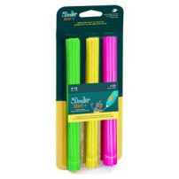 3Doodler Start 3DS-ECO-MIX4-75 materiale di stampa 3D Plastica compostabile Verde, Rosa, Giallo 1 g