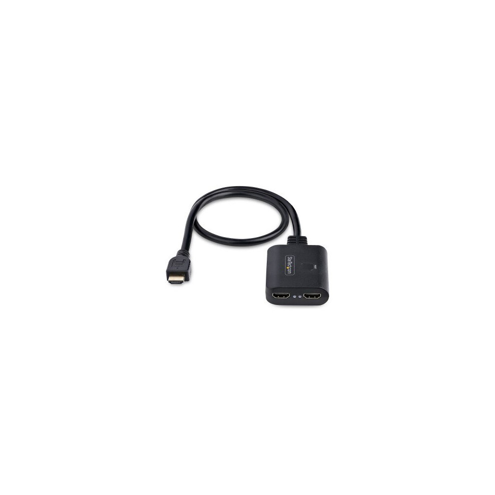 StarTech.com Splitter HDMI 4K a 2 Porte - Sdoppiatore Video HDMI 2.0 4K 60Hz con 1 Ingresso e 2 Uscite