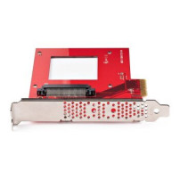 StarTech.com Scheda adattatore da U.3 a PCIe, adattatore PCIe 4.0 x4 per SSD U.3 NVMe da 2,5″, scheda aggiuntiva PCI