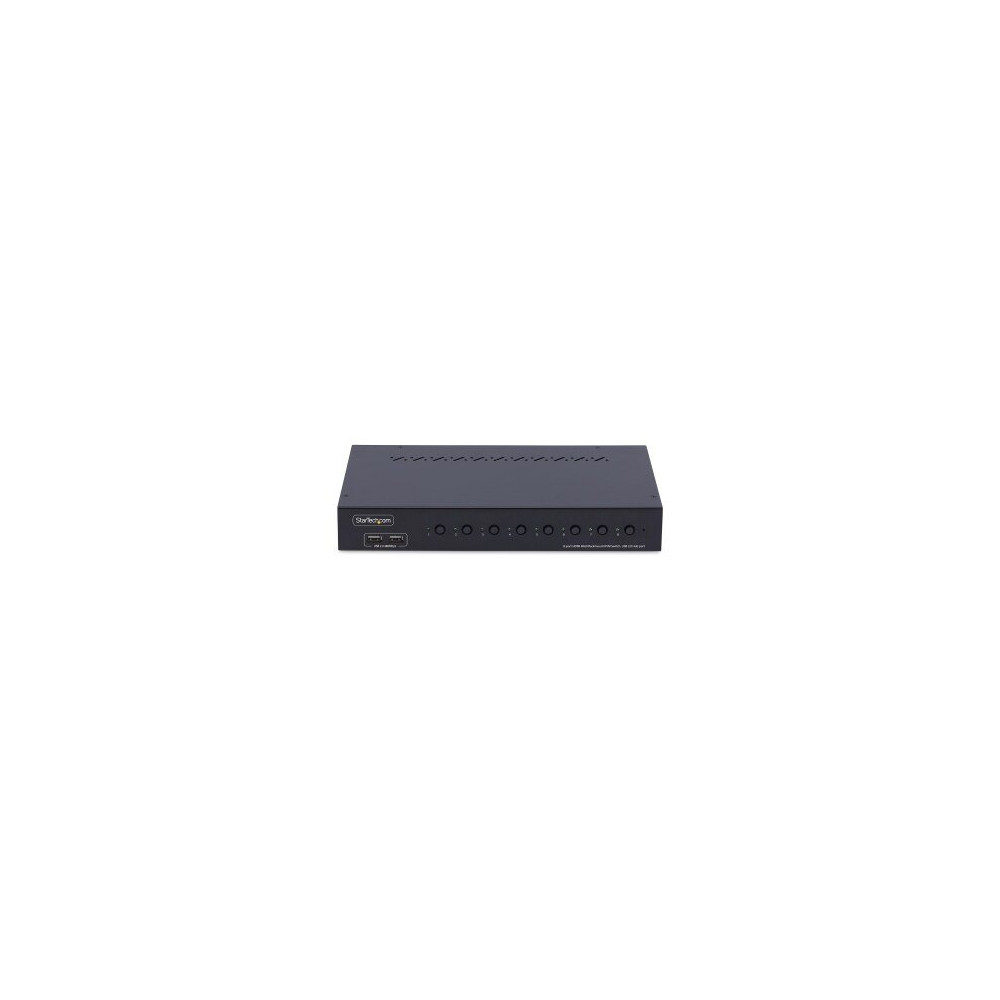 StarTech.com KVM Switch HDMI a 8 Porte con Kit Rack da 1U, 4K 60Hz HDMI 2.0, hub USB a 4 Porte, Commutazione con Tasti a