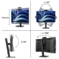 Philips Serie 3000 24B2N3200JH/00 Monitor PC 60,5 cm (23.8″) 1920 x 1080 Pixel Full HD LCD Nero