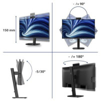 Philips Serie 3000 24B2U3301H/00 Monitor PC 60,5 cm (23.8″) 1920 x 1080 Pixel Full HD LCD Nero