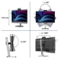 Philips Serie 4000 24B2U4301H/00 Monitor PC 60,5 cm (23.8″) 1920 x 1080 Pixel Full HD LCD Grigio