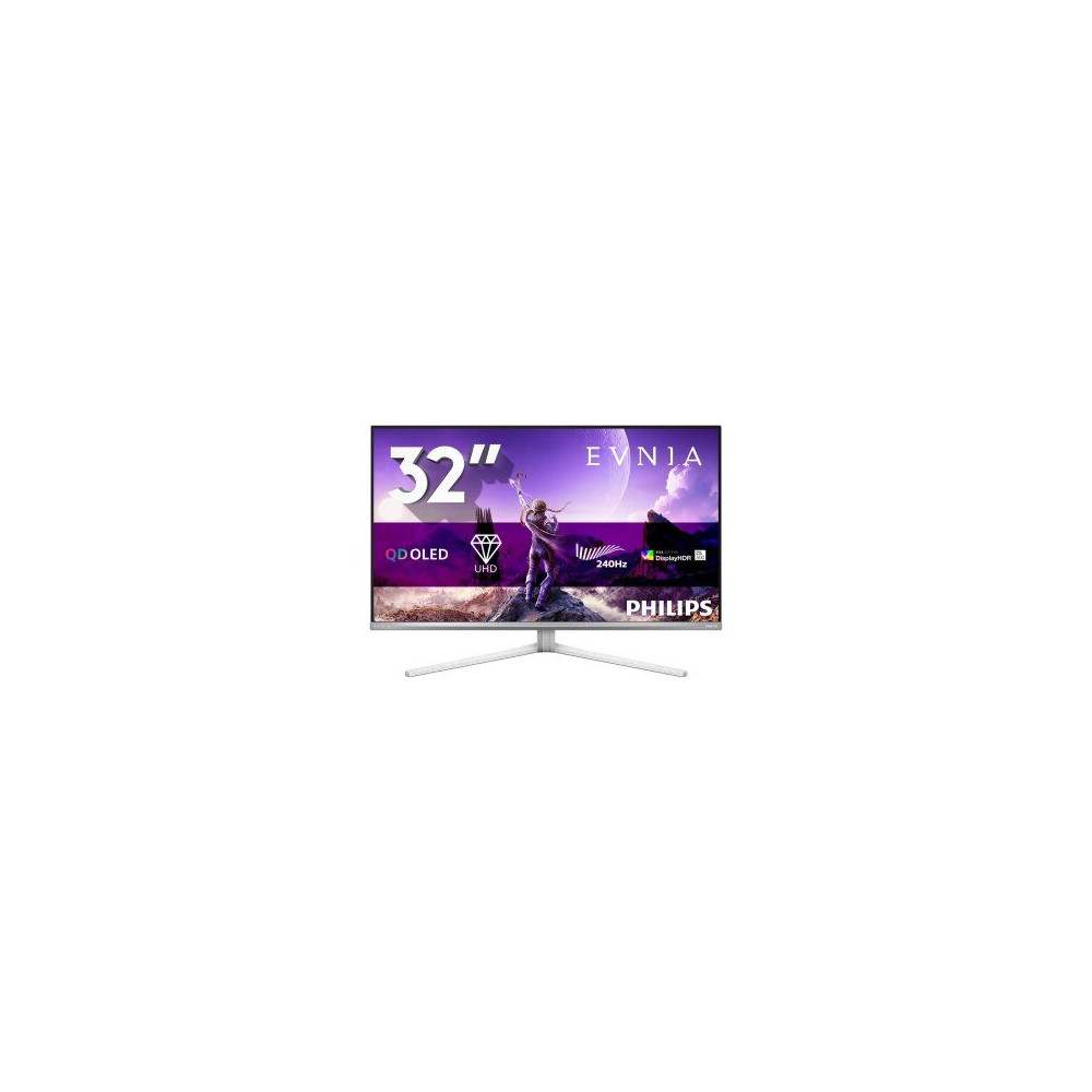 Philips Evnia 8000 32M2N8900P/00 Monitor PC 80 cm (31.5″) 3840 x 2160 Pixel 4K Ultra HD QD-OLED Bianco