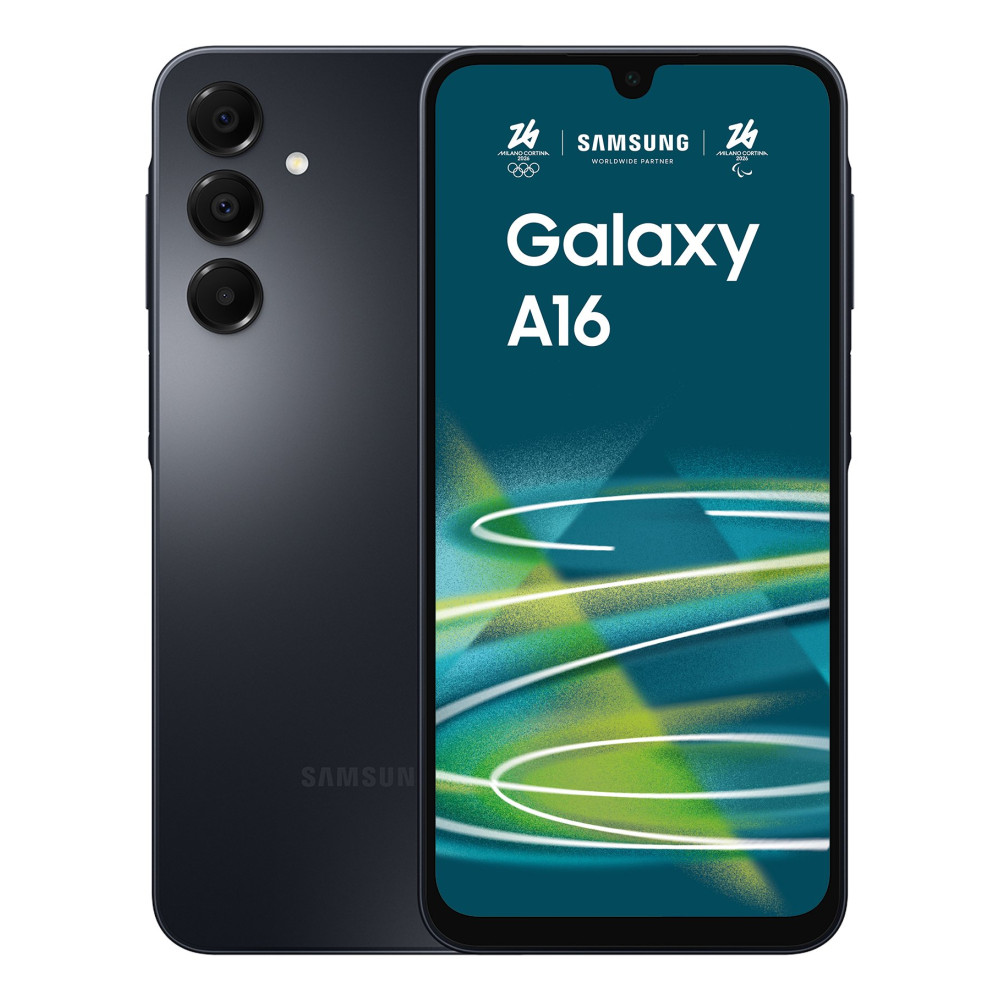 SAMSUNG A165 GALAXY A16 DUAL SIM 6.7" OCTA CORE 128GB RAM 4GB 4G LTE ITALIA BLU BLACK