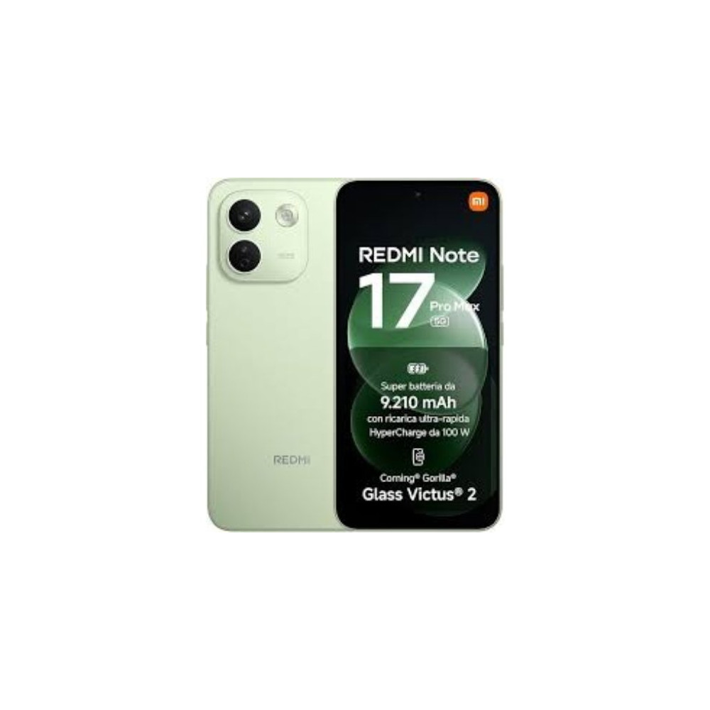 XIAOMI REDMi NOTE 17 PRO MAX 5G DUAL SIM 6.83" OCTA CORE 512GB RAM 8GB 5G ITALIA GREEN