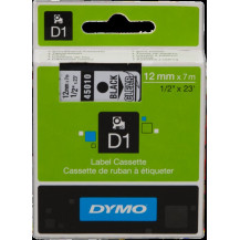 DYMO 45010 Nastro standard D1 autoadesivo Nastro Nero su trasparente