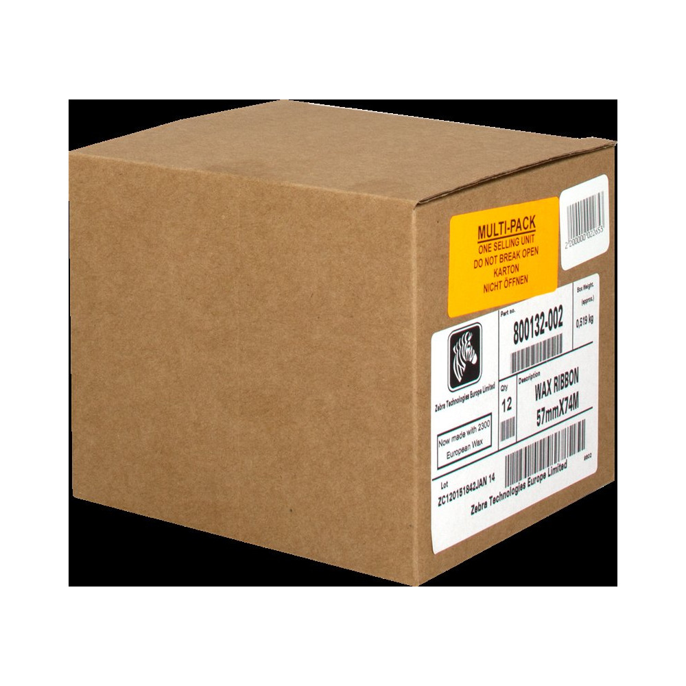 Zebra 800132-002 nero Nastro colorato (2300 WAX)