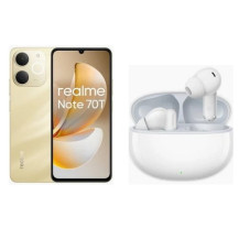 REALME NOTE 70T SPECIAL EDITION DUAL SIM 6.74" OCTA CORE 256GB RAM 4GB 4G LTE ITALIA BEACH GOLD + REALME TECHLIFE BUDS