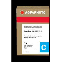 compatibile con Brother LC225XLC ciano  Agfa Photo APB225CD ciano Cartuccia d'inchiostro