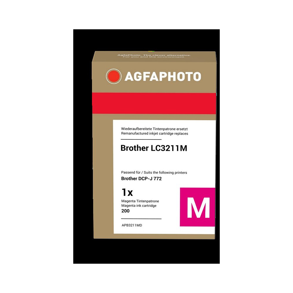 compatibile con Brother LC3211M magenta  Agfa Photo APB3211MD magenta Cartuccia d'inchiostro