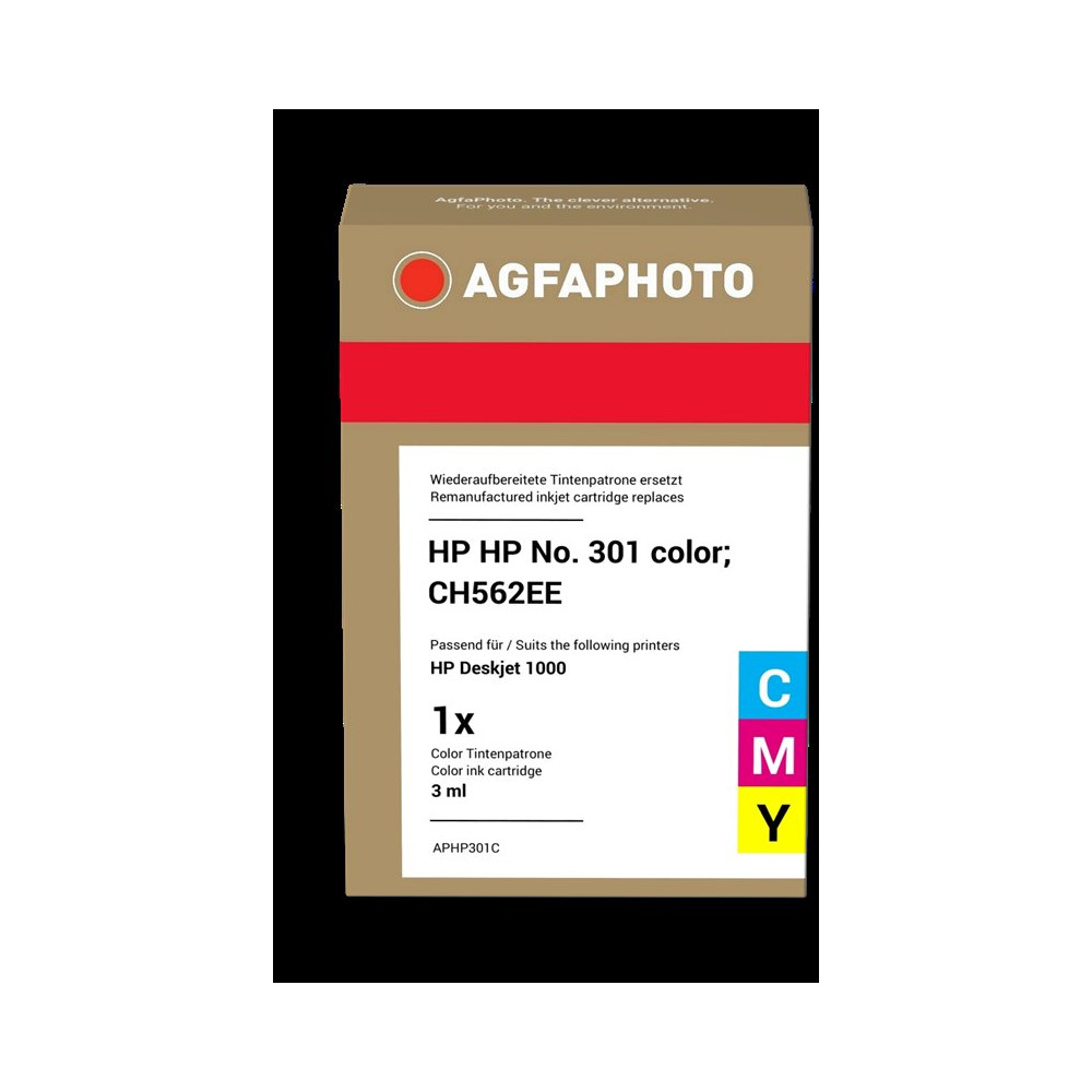 compatibile con HP 301 differenti colori  Agfa Photo APHP301C differenti colori Cartuccia d'inchiostro