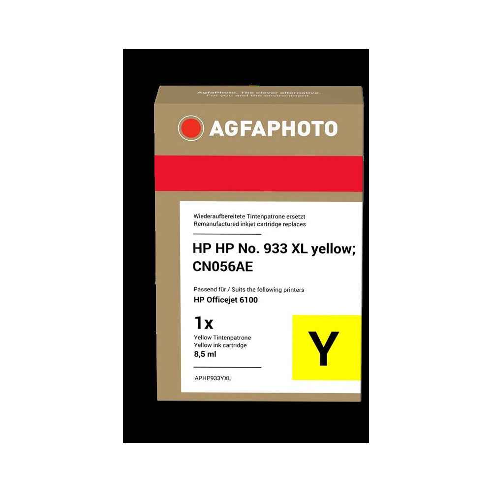 compatibile con HP 933 XL giallo  Agfa Photo APHP933YXL giallo Cartuccia d'inchiostro