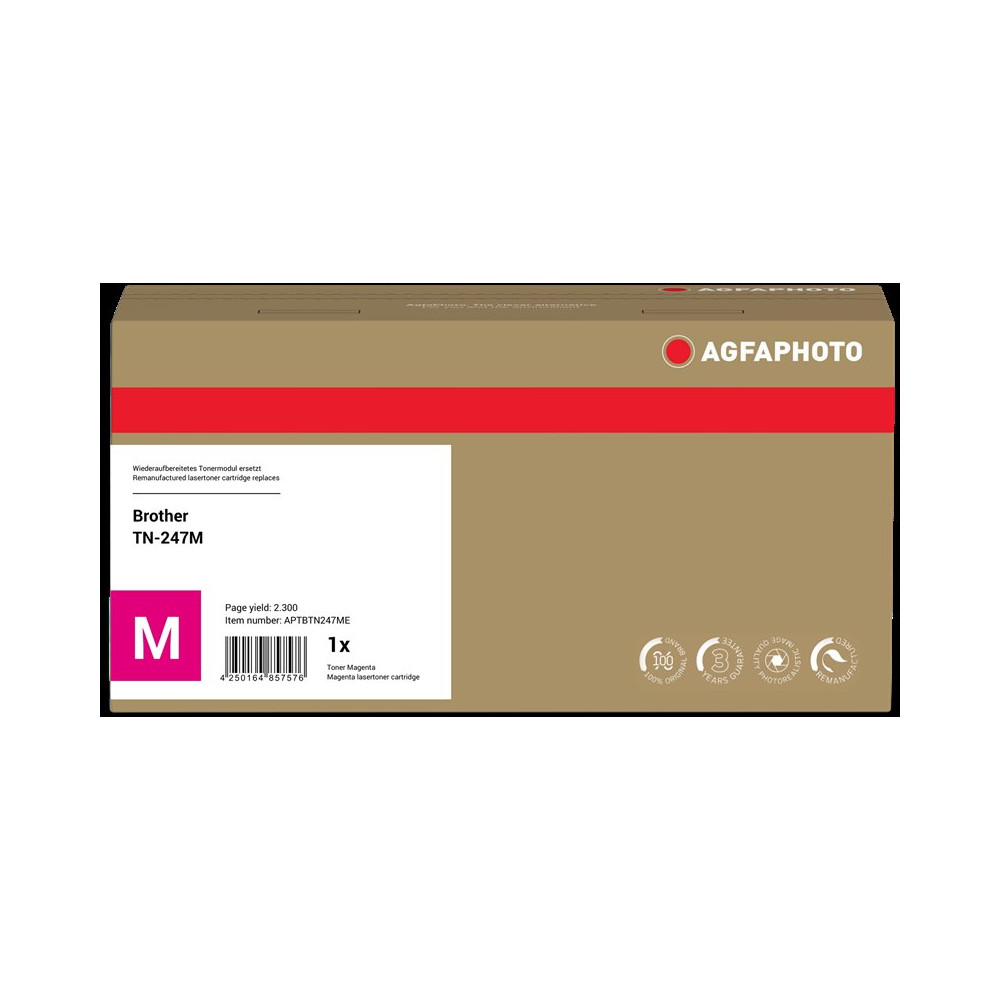 compatibile con Brother TN-247M  Agfa Photo APTBTN247ME magenta toner
