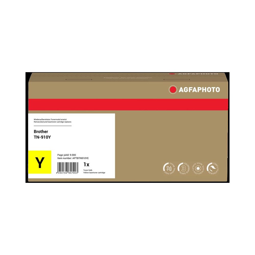 compatibile con Brother TN-910Y  Agfa Photo APTBTN910YE giallo toner