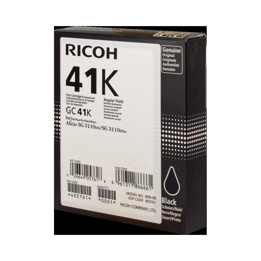 Ricoh cartuccia gelo GC41BKHC nero (405761)
