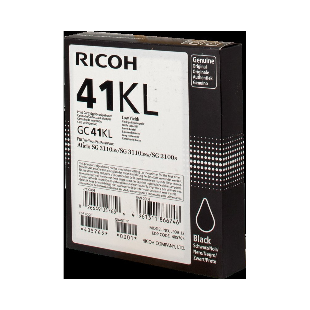 Ricoh cartuccia gelo GC41BKL nero (405765)