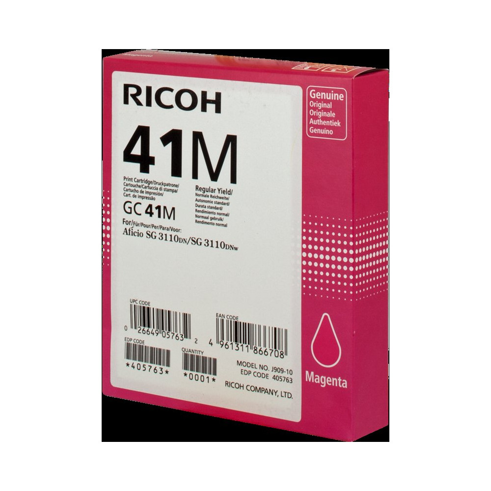 Ricoh cartuccia gelo GC41MHC magenta (405763)