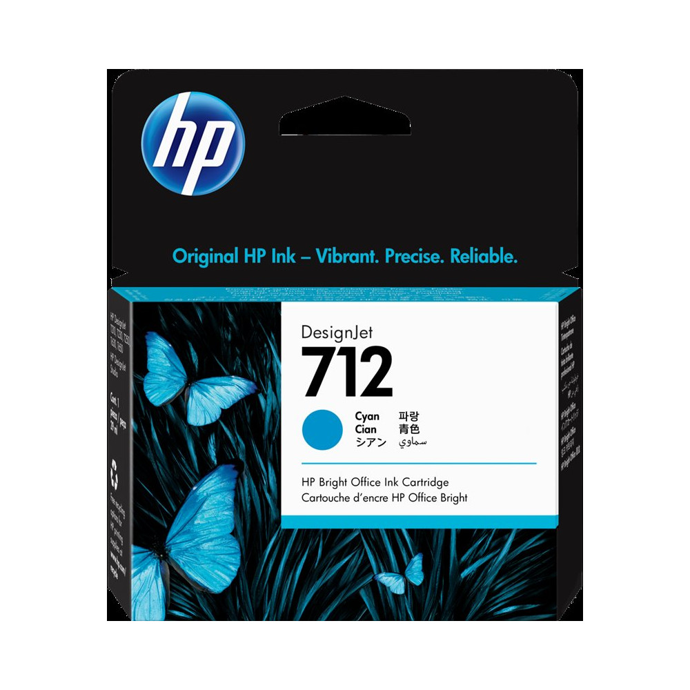 HP 712 ciano Cartuccia d'inchiostro (3ED67A)