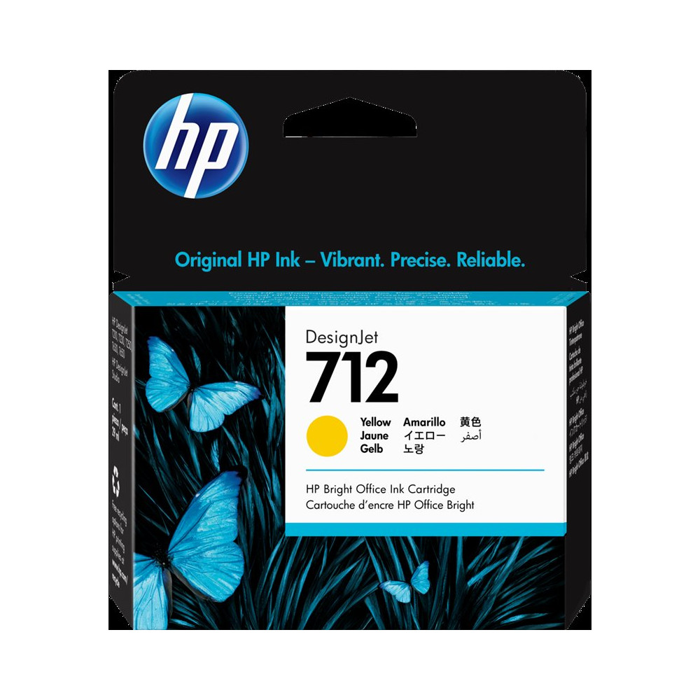 HP 712 giallo Cartuccia d'inchiostro (3ED69A)