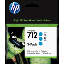 HP 712 Multipack ciano (3ED77A)