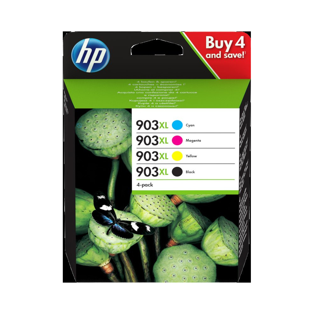 HP 903 XL Multipack nero / ciano / magenta / giallo (3HZ51AE MCVP 01)