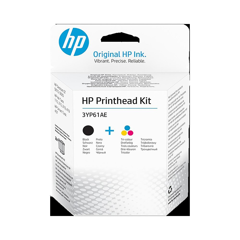 HP Druckkopf-Kit Testina per stampa nero / ciano / magenta / giallo (3YP61AE)