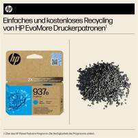 HP 937e ciano Cartuccia d'inchiostro (4S6W6NE)