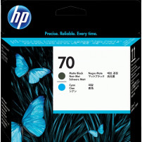 HP 70 Testina per stampa ciano / Nero (opaco) (C9404A)