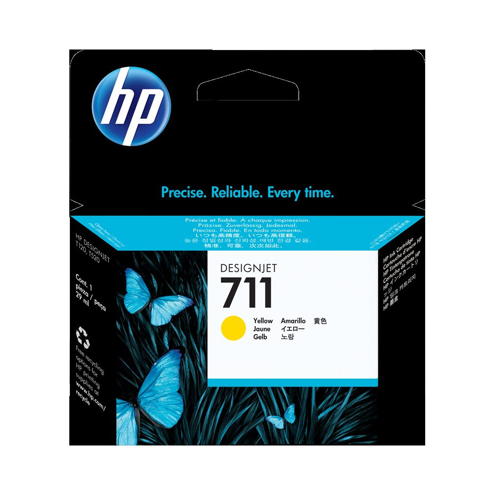 HP 711 giallo Cartuccia d'inchiostro (CZ132A)