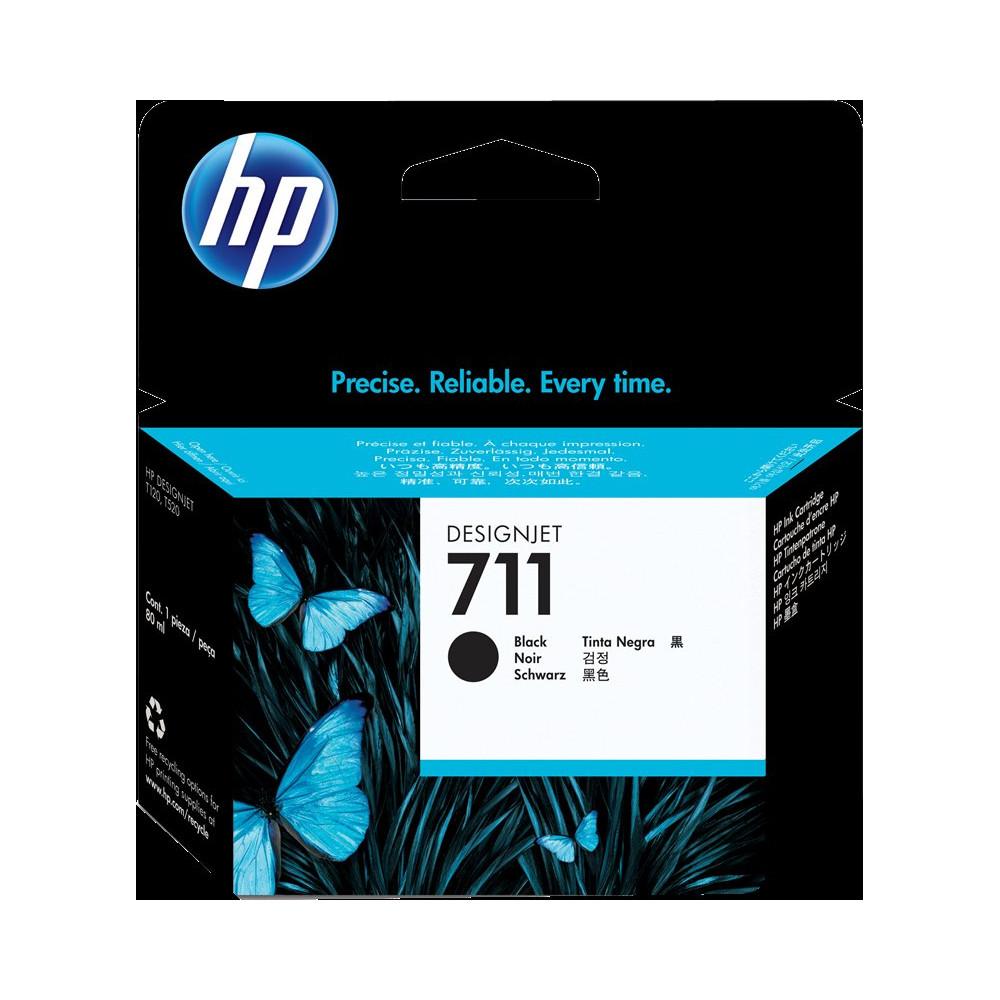 HP 711 nero Cartuccia d'inchiostro (CZ133A)