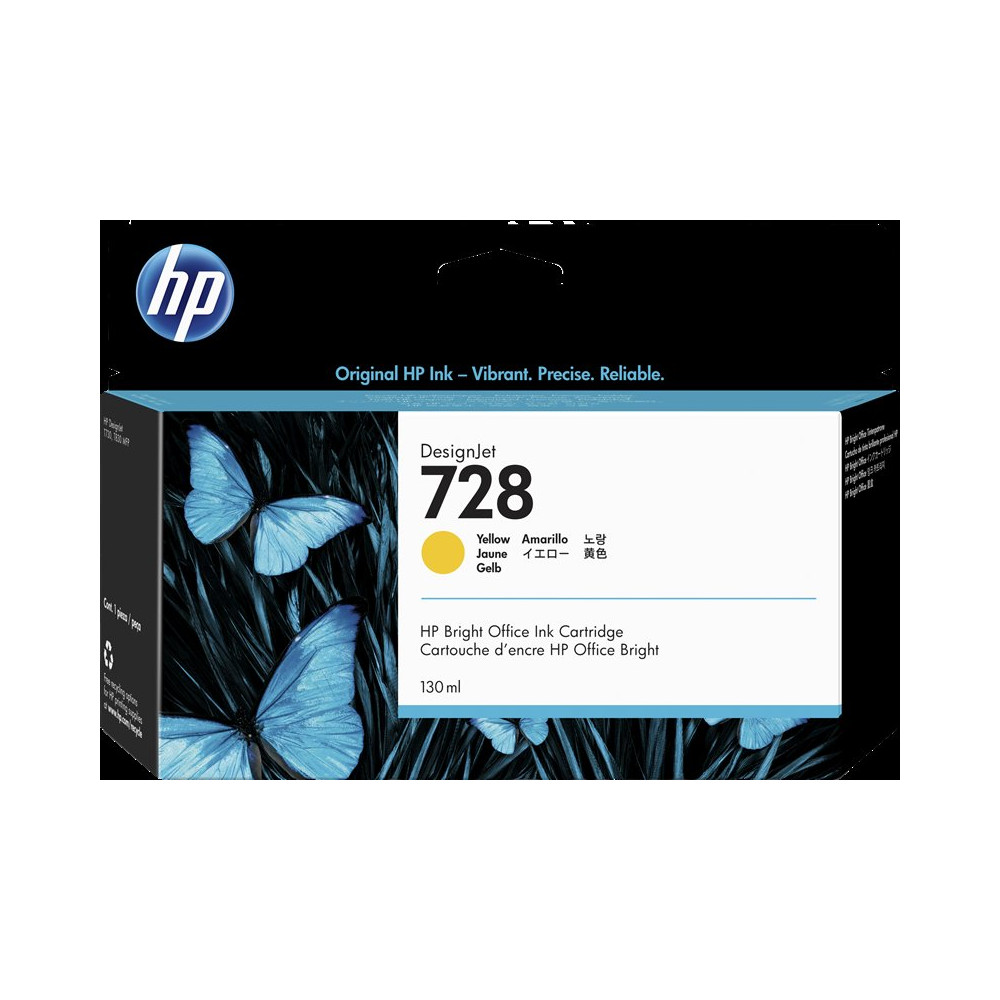 HP 728 giallo Cartuccia d'inchiostro (F9J65A)