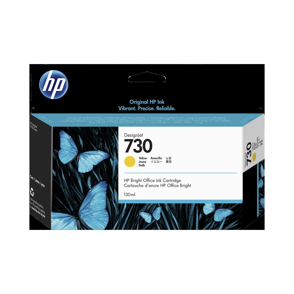 HP 730 giallo Cartuccia d'inchiostro (P2V64A)