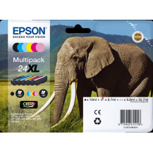 Epson 24 XL Multipack nero / ciano / magenta / giallo / ciano (chiaro) / magenta (chiaro) (C13T24384011)