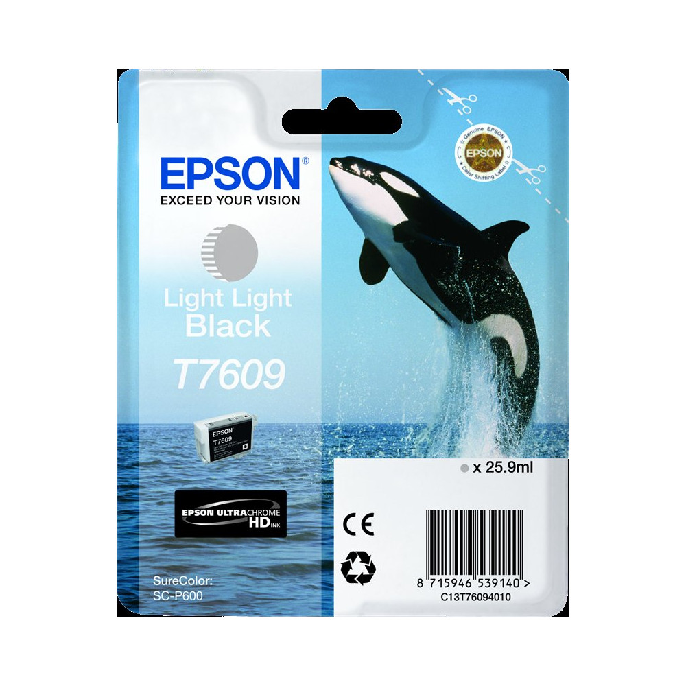 Epson T7609 lightlightblack Cartuccia d'inchiostro (C13T76094010)