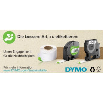 DYMO 1978364 D1 Nastro in vinile 12mm x 5,5m Nastro Nero su bianco