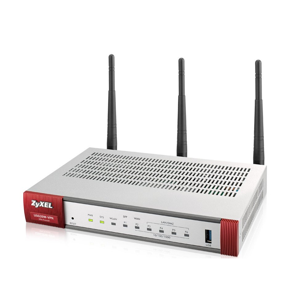 Zyxel USG20W-VPN - Firewall - 1GbE - 2.4 GHz, 5 GHz Zyxel USG20W-VPN - Firewall - 1GbE - 2.4 GHz, 5 GHz
