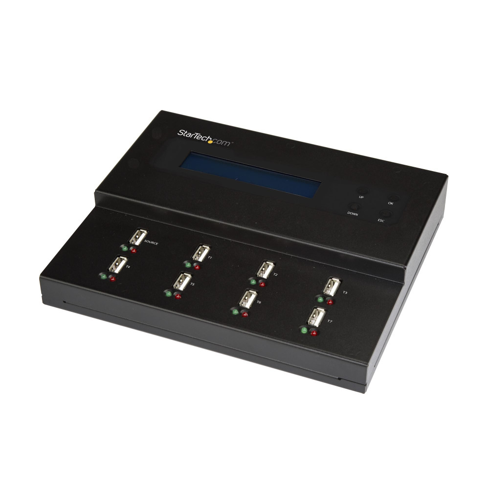 StarTech.com Duplicatore ed Eraser autonomo per unità di memoria Flash 1:7 - Clonatore USB Flash - Duplicatore unità USB - 7 all StarTech.com Duplicatore ed Eraser autonomo per unità di memoria Flash 1:7 - Clonatore USB Flash - Duplicatore unità USB - 7 all