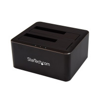 StarTech.com Dual-Bay USB 3.0 to SATA Hard Drive Docking Station, USB Hard Drive Dock, External 2.53.5 SATA IIIIII, SSDHDD Docki