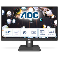 AOC 24E1Q - Monitor a LED - 23.8" - 1920 x 1080 Full HD (1080p) @ 60 Hz - IPS - 250 cd/m² - 1000:1 - 5 ms - HDMI, VGA, DisplayPo