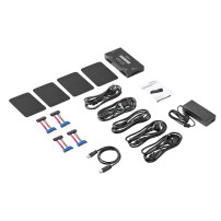 StarTech.com Eraser per HDD/SSD a 4 Bay - Per SATA drive da 2,5" o 3,5" - Unità di cancellazione sicura per dischi standalone - 