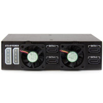 StarTech.com Backplane mobile per rack hot-swap 5,25" a 4 alloggiamenti HDD SATA/SAS da 2,5" - 6 Gbps - Contenitore memoria - 4 